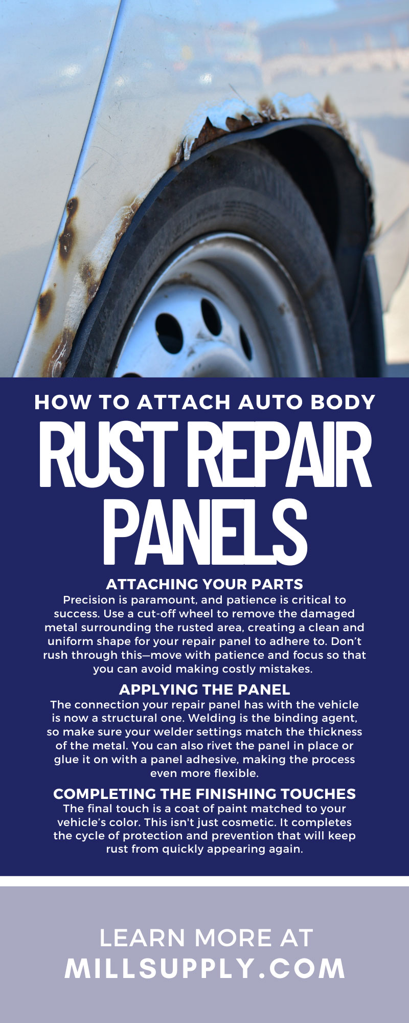 How To Attach Auto Body Rust Repair Panels